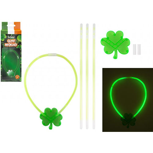 St Patricks Glow Necklace Set
