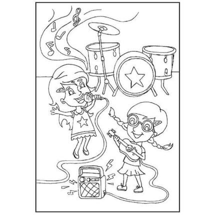 A4 Colouring Fun For Girls Colouring Book