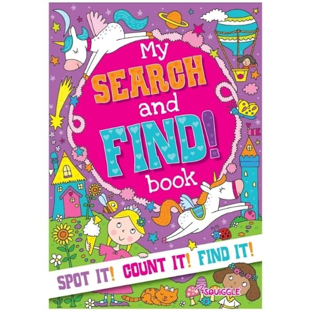 A4 My Search & Find For Boys Activity Book - Exciting Themes Fun Challenges High Quality Pages