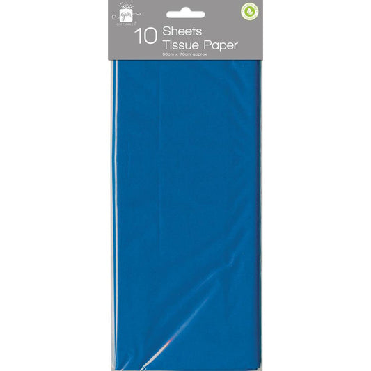 Dark Blue Tissue Paper - 10 Sheets