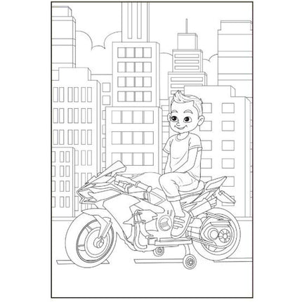 A4 Colouring Fun For Boys Colouring Book