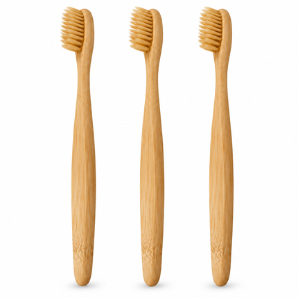 3 Bamboo Toothbrushes
