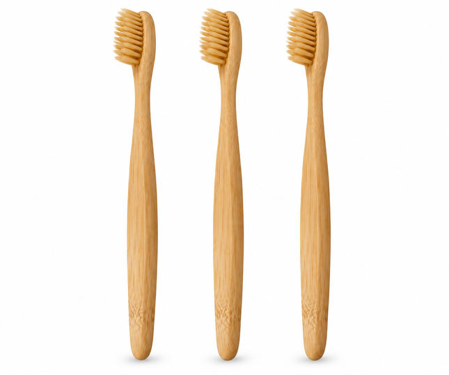 3 Bamboo Toothbrushes