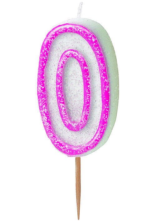 0 - Pink Glitz Candle