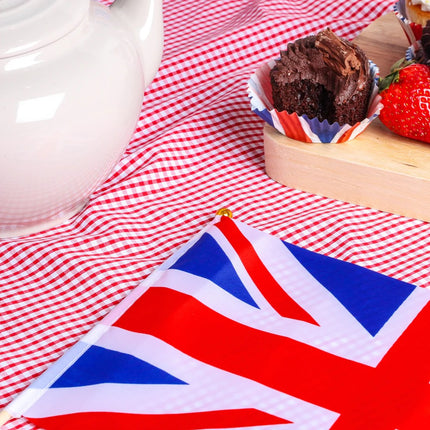 Wooden Union Jack Hand Flags - 10 Flags