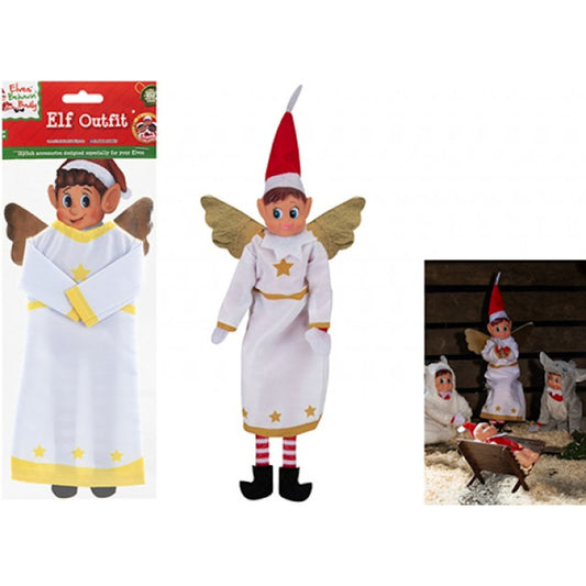 Angel Outfit For Elf - Christmas Xmas Naughty Elves Christmas Pranks