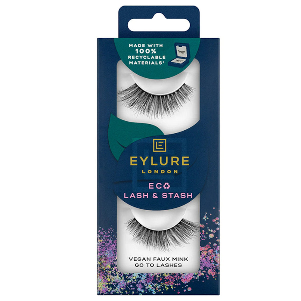 Eylure Eco Lash & Stash - Go To Lashes False Eyelashes Reusable Lightweight Natural Look