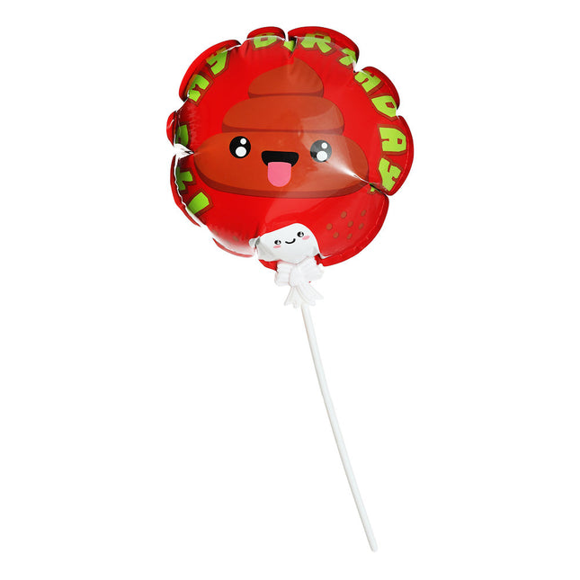 Emoji Poo Self-Inflating Balloons