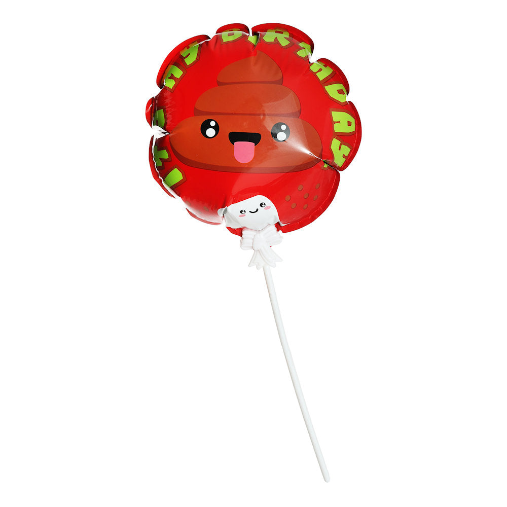 3 Emoji Poo Self-Inflating Balloons (Pack)