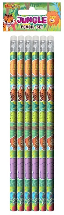 Jungle Pencils - 6 Pack