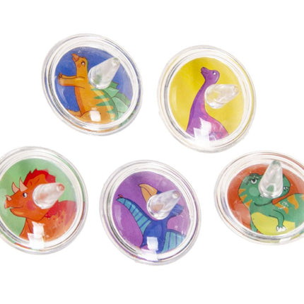 Dinosaur Spinning Tops - 12 Pack