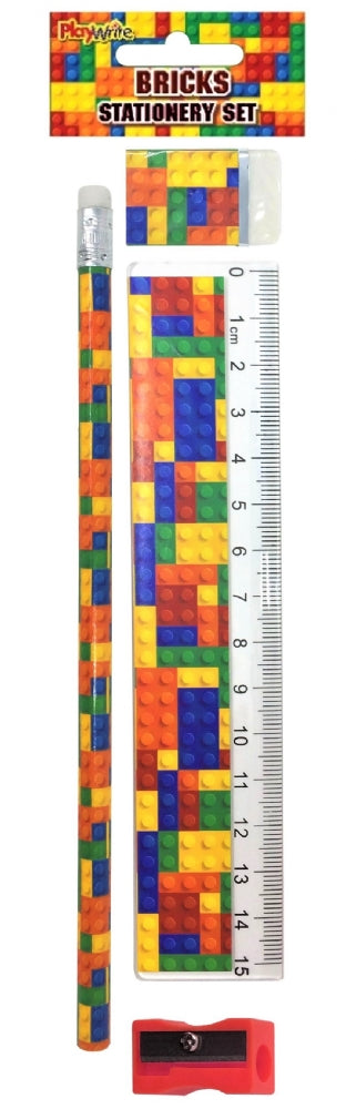 Building Blocks 4 Piece Stationery Set