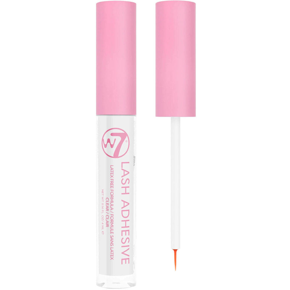 W7 Cosmetics False Eyelash Glue - Clear Long Lasting Waterproof Secure Hold Easy Application