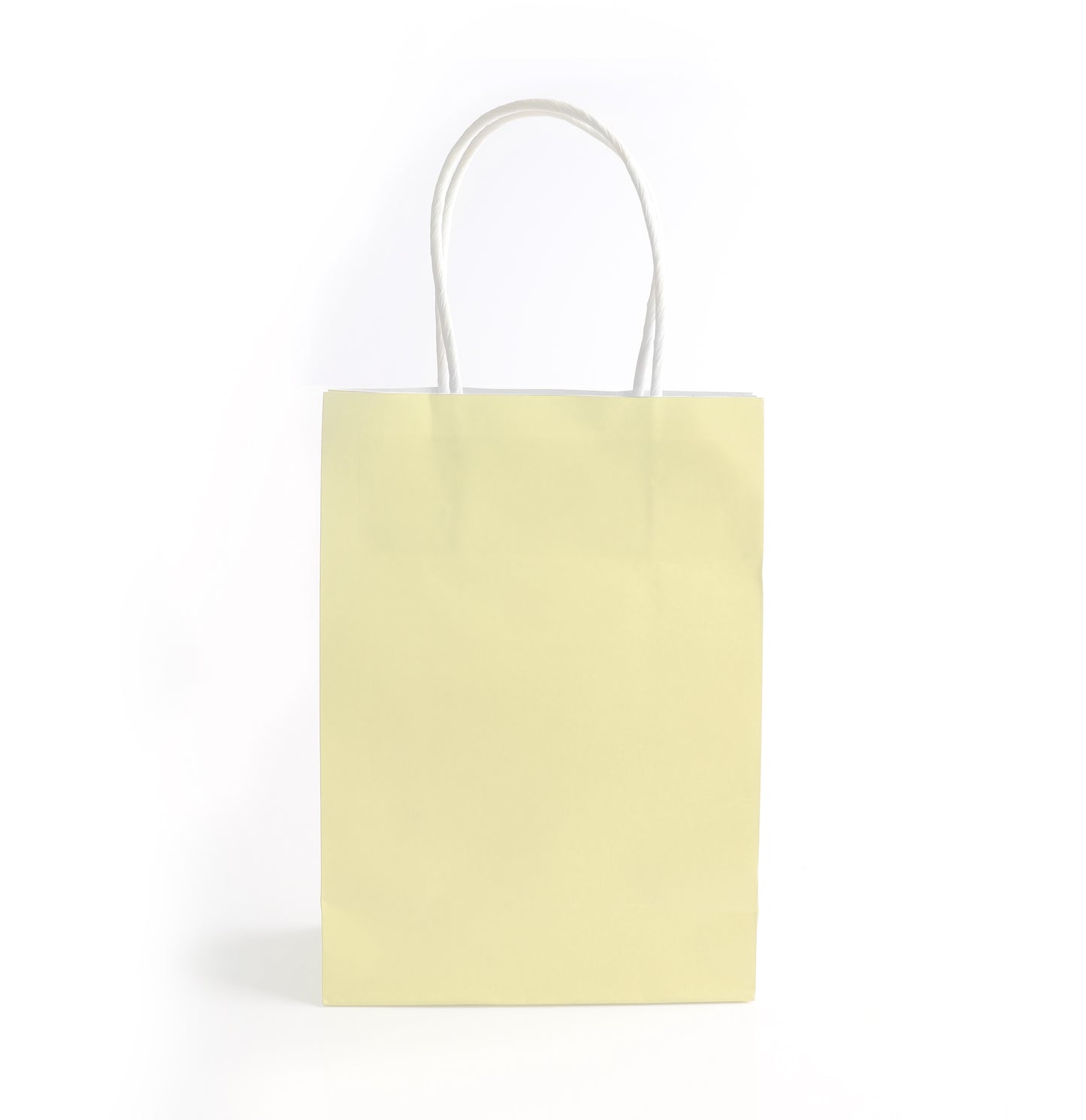 Ivory Paper Party Bags – 6 Pack Elegant Gift Bags with Handles Weddings Birthdays Parties