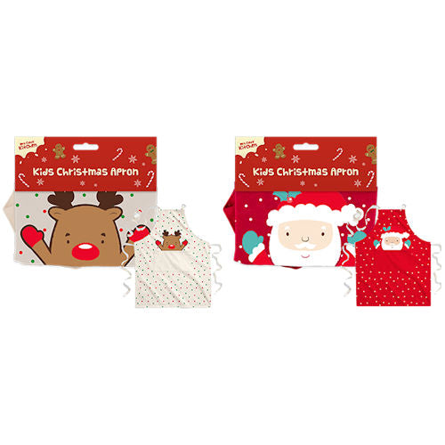 Kids Christmas Cotton Apron - Assorted
