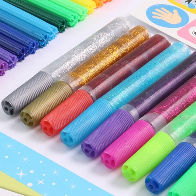 10 Glitter Glue Pens