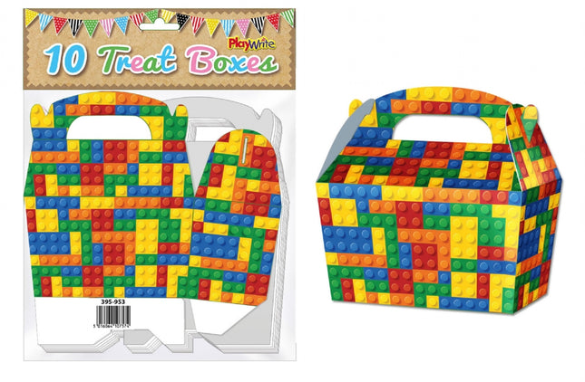 Building Bricks Treat Boxes - 10 Pack