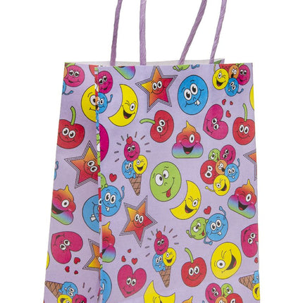 Happy Face Paper Gift Bag - Single