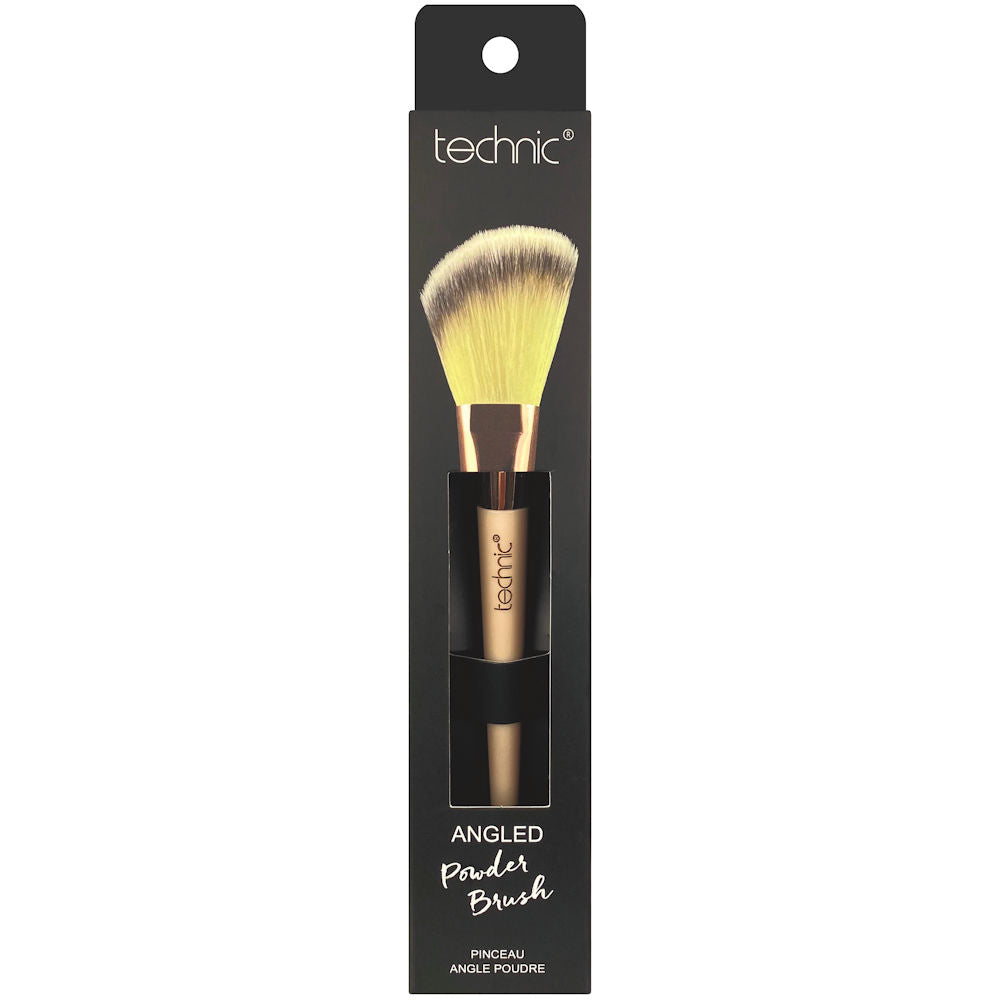 Technic Cosmetics Angled Powder Contour Brush - Makeup Beauty Sculpt Define Blending