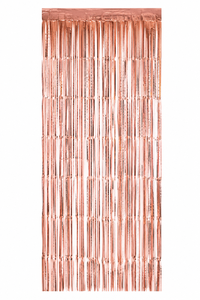 Rose Gold Foil Fringe Curtain