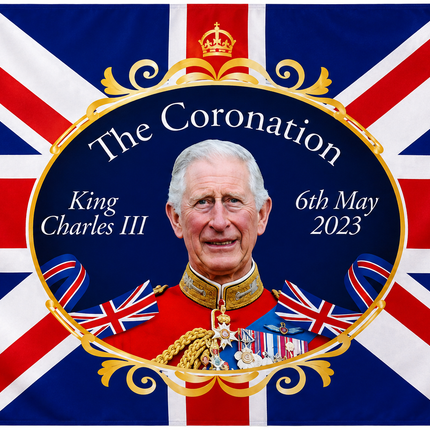 King's Coronation 76cm x 50cm Flag