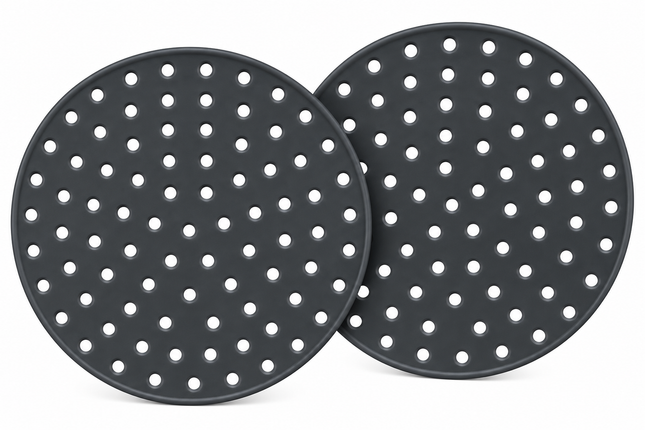 2 Round Silicone 20cm Air Fryer Liners