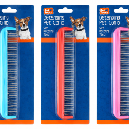 Detangling Pet Comb - (3 Assorted)