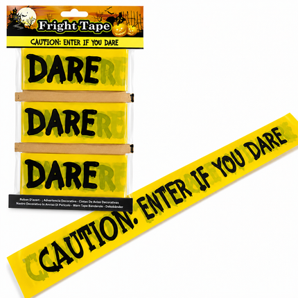 Halloween Printed Fright Tape 3 Pack