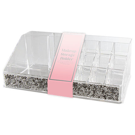 Plastic Makeup Storage Holder - 12.5cm x 22cm x 8cm