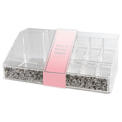 Plastic Makeup Storage Holder - 12.5cm x 22cm x 8cm Organise Your Cosmetics Ease