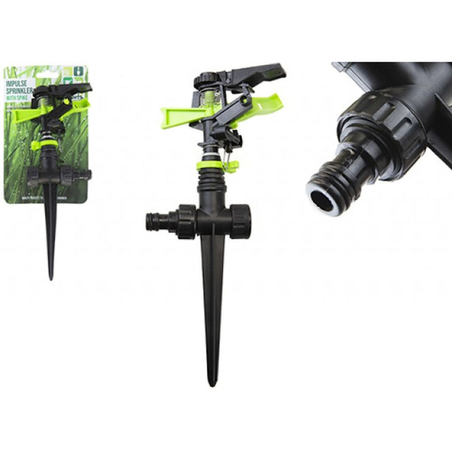 Impulse Sprinkler with Ground Spike