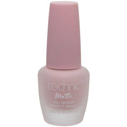 Technic Cosmetics Matte No Shine Nail Polish - Pastel Pink Natural Nude Matte Belle