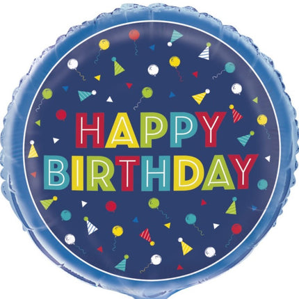 Happy Birthday Peppy 18" Round Foil Balloon