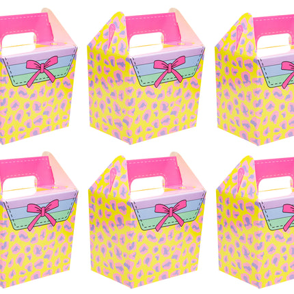 Girls Handbag Party Food Lunch Boxes - 6 Pack