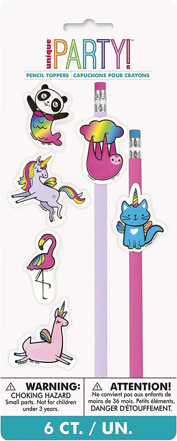 Animal Pencil Toppers - 6 Pack