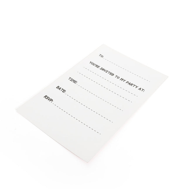Emoji Poo Party Invites & Envelopes - 16 Pack
