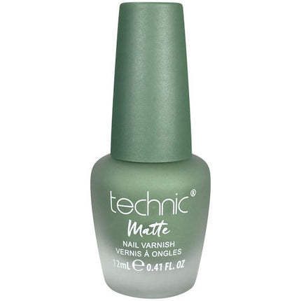Technic Cosmetics Matte No Shine Nail Polish - Matte Green With Envy