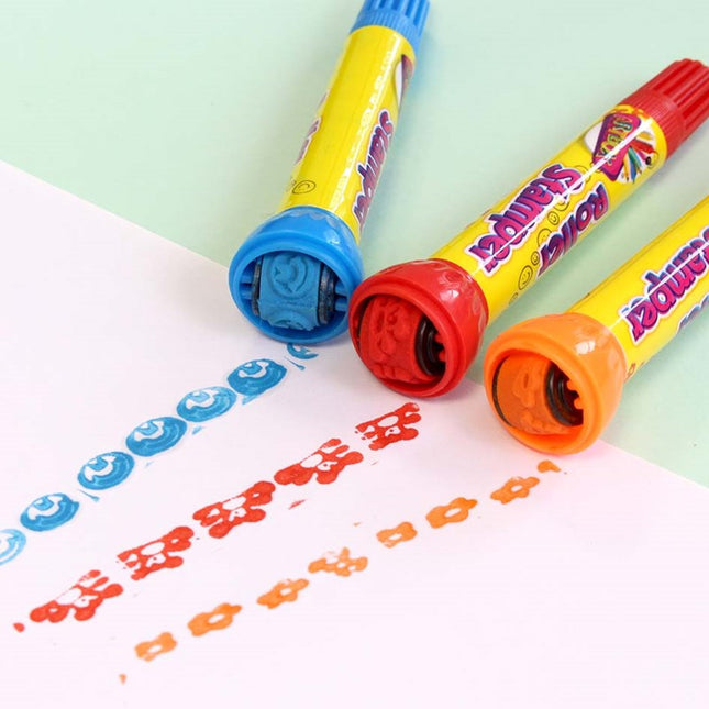 5 Double Ended Roller Stamper Pens