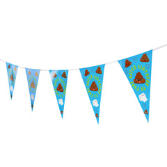 Emoji Poo Hanging Party Bunting - 2.7m