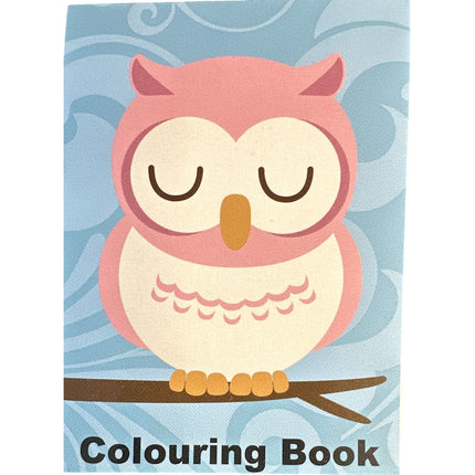 Cute Owls Mini Colouring Book - Assorted