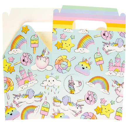 Unicorn Party Food Lunch Boxes - 6 Pack