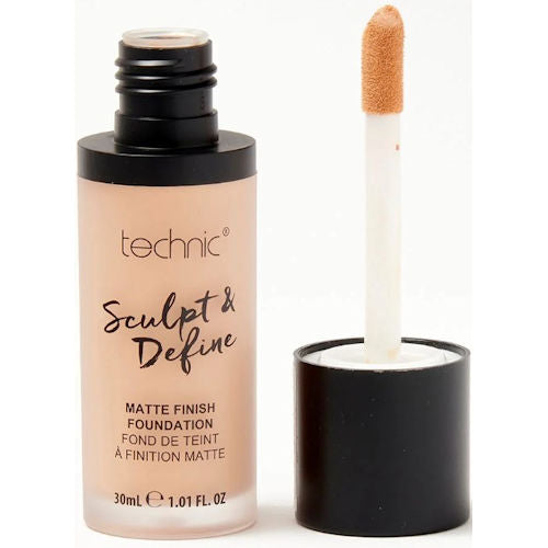 Technic Cosmetics Sculpt & Define Matte Finish Medium To Full Coverage Foundation - Honey