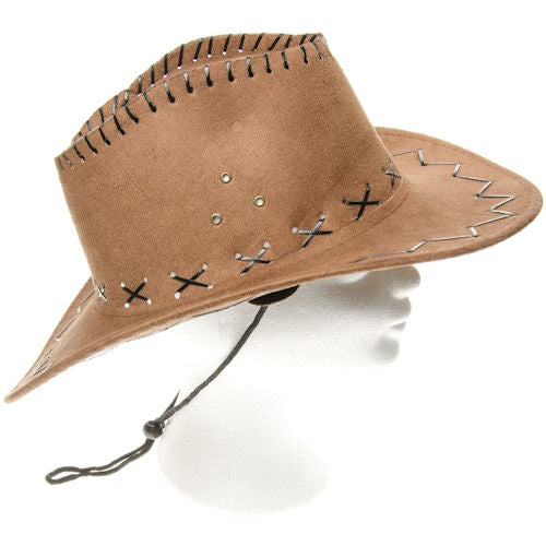 Leatherlook Cowboy Hat - Assorted