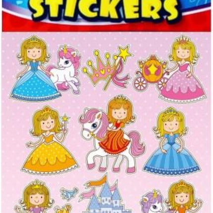 Princess Sticker Sheets - 6 Pack