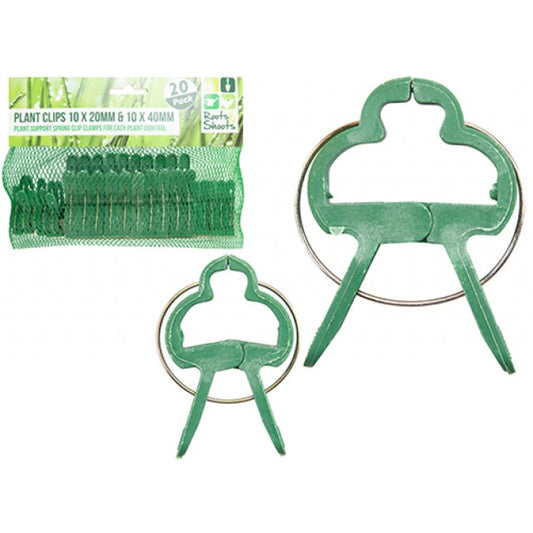 Plant Clips - 20 Pack Garden Support Clips for Plant Stems Planting