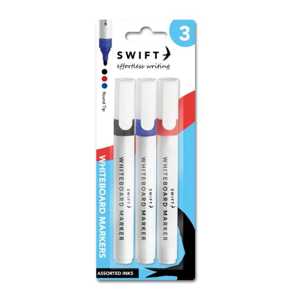 3 Assorted Whiteboard Marker Pens
