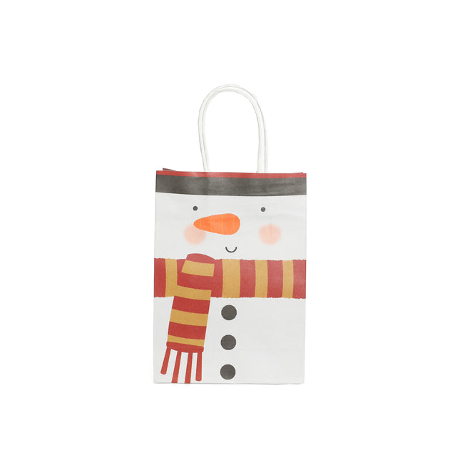 Snowman Paper Party Bags – 6 Pack