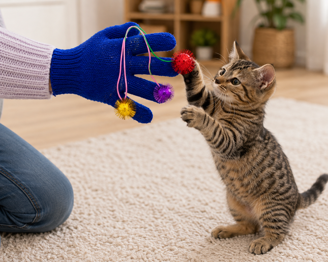 Cat Play Glove - (3 Assorted)