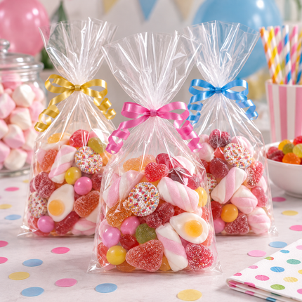 20 Clear Party Cellophane Bags