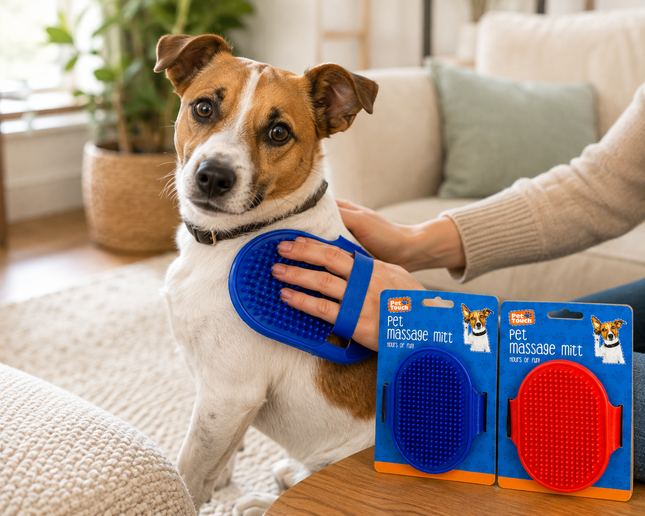 Pet Massage Mitt - (2 Assorted)
